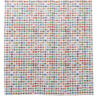 wereldvlaggen douchegordijn