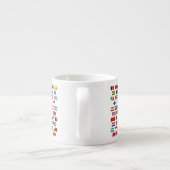Wereldvlaggen Espresso Kop (Achterkant)