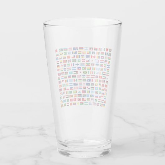 Wereldvlaggen Glas (Achterkant)