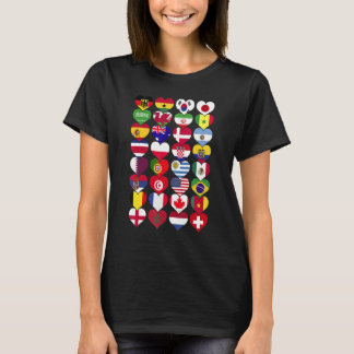 Wereldvlaggen Landen van de Wereld Internationaal T-shirt
