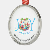 Wereldvlaggen nemen deel aan de Festive Pudding Metalen Ornament (Links)