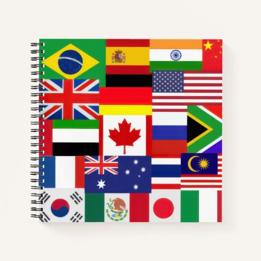 Wereldvlaggen Notitieboek (Voorkant)
