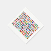 Wereldvlaggen Servet (Hoek)