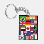 Wereldvlaggen Sleutelhanger (Voorkant Links)