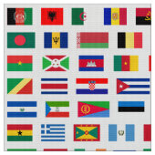 Wereldvlaggen Stof (Close Up)