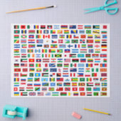 Wereldvlaggen Tissuepapier (Craft)