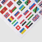 Wereldvlaggen Tissuepapier (Detail)