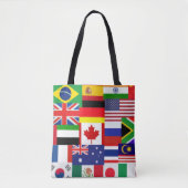 Wereldvlaggen Tote Bag (Voorkant)