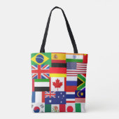Wereldvlaggen Tote Bag (Achterkant)