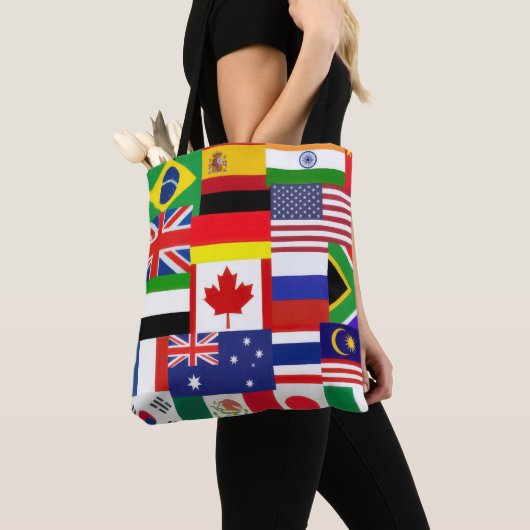Wereldvlaggen Tote Bag (Dichtbij)