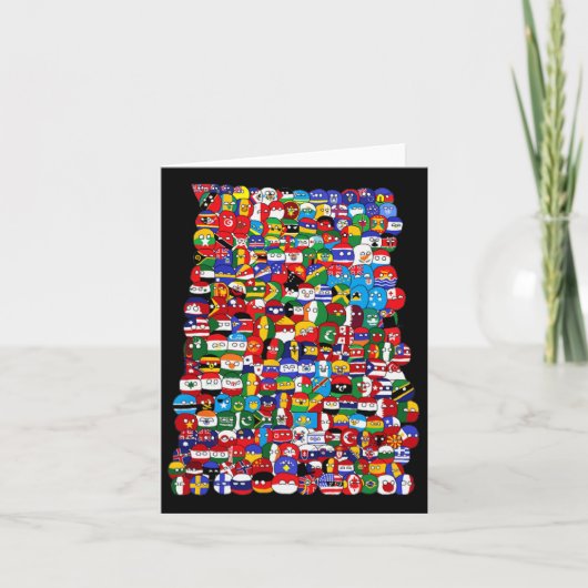 Wereldvlaggen van landen kaart (Voorkant)