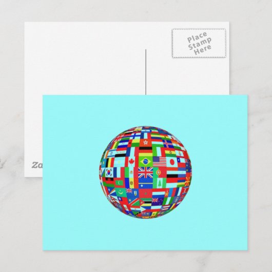 WERELDVLAKKEN BRIEFKAART (Voorkant / Achterkant)