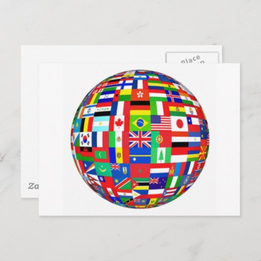 WERELDVLAKKEN BRIEFKAART (Voorkant / Achterkant)