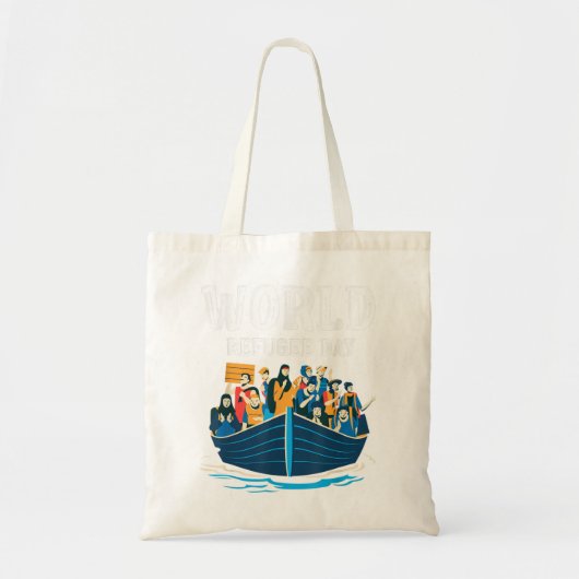 Wereldvluchtelingendag Verenigde Naties Tote Bag (Voorkant)