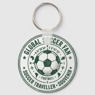 Wereldvoetbal Toernooi Fan Reiziger Souvenir Sleutelhanger
