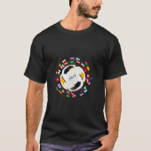 Wereldvoetbalbeker 2018 Wereldbol met vlaggen-shir T-shirt (Voorkant)