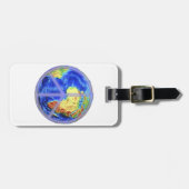 Wereldvrede Bagagelabel (Voorkant horizontaal)