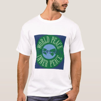 Wereldvrede begint met binnenshuis vredeskleding t-shirt
