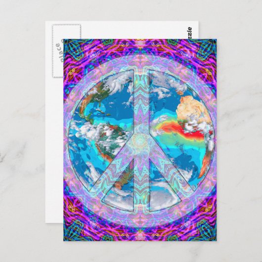 Wereldvrede Briefkaart (Voorkant / Achterkant)