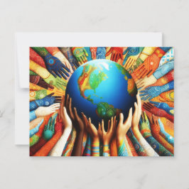 Wereldvrede Briefkaart