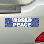 WERELDVREDE BUMPERSTICKER (Op auto)