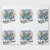 Wereldvrede Cadeaupapier (Vlak)