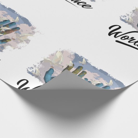 Wereldvrede Cadeaupapier (Hoek)