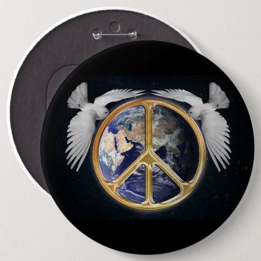 Wereldvrede en Button van Doves (Voorkant /achterkant)