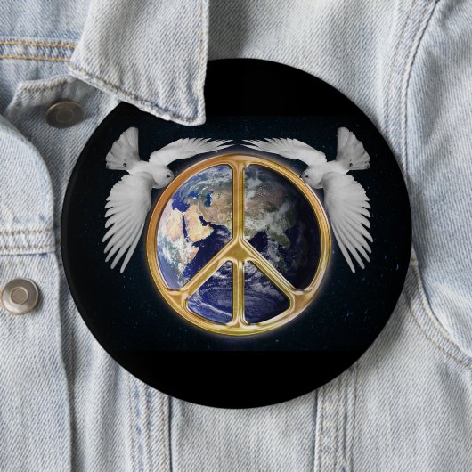 Wereldvrede en Button van Doves (In situ)