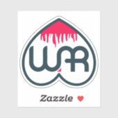 Wereldvrede en hou van je leven sticker (Vel)