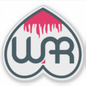 Wereldvrede en hou van je leven sticker (Voorkant)