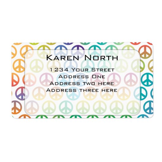 Wereldvrede Etiket (Voorkant)