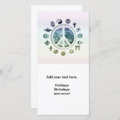 Wereldvrede Feestdagenkaart (Voorkant / Achterkant)