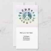 Wereldvrede Feestdagenkaart (Voorkant)