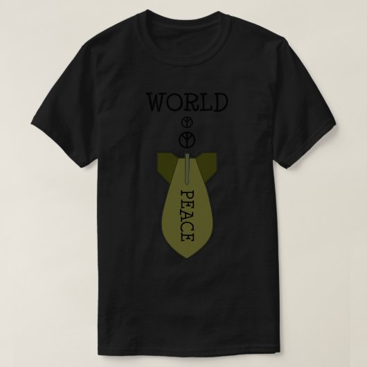 Wereldvrede geen oorlog t-shirt (Design voorkant)