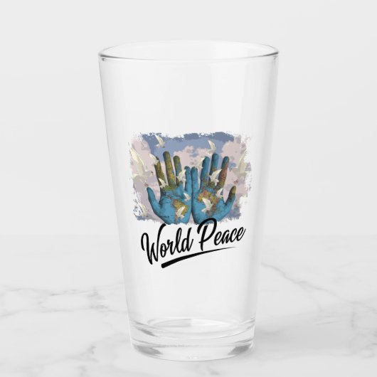 Wereldvrede Glas (Voorkant)