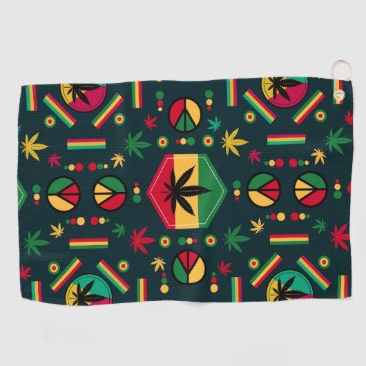 Wereldvrede Golfhanddoek (Horizontaal)