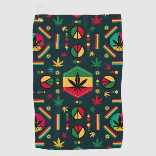 Wereldvrede Golfhanddoek (Voorkant)