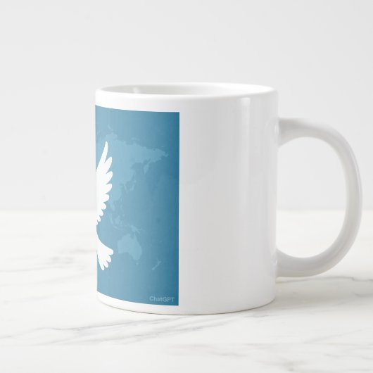 wereldvrede grote koffiekop (Rechts)