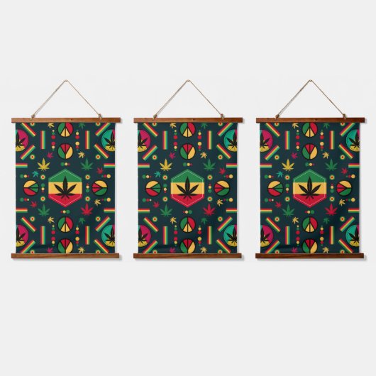 Wereldvrede Hangend Wandkleed (Driedubbel)