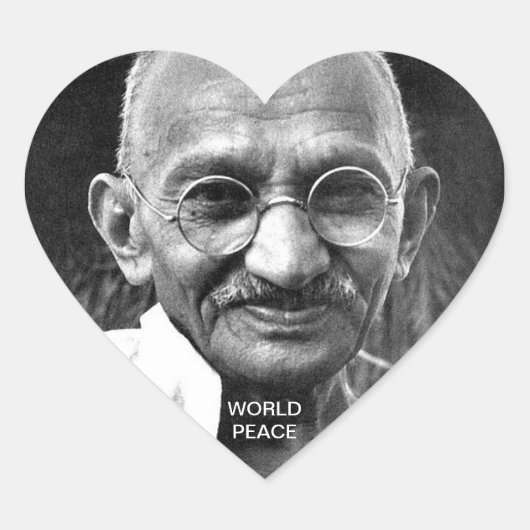 WERELDVREDE HART STICKER (Voorkant)
