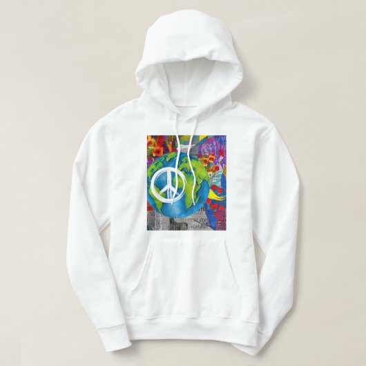 Wereldvrede Hoodie (Design voorkant)