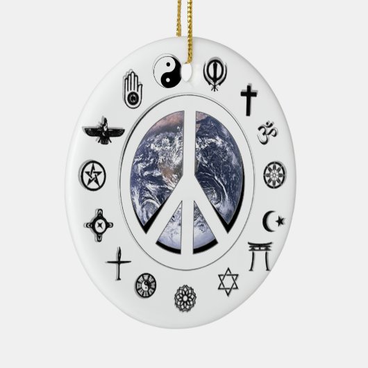 Wereldvrede Keramisch Ornament (Rechts)