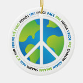 Wereldvrede Keramisch Ornament (Voorkant)