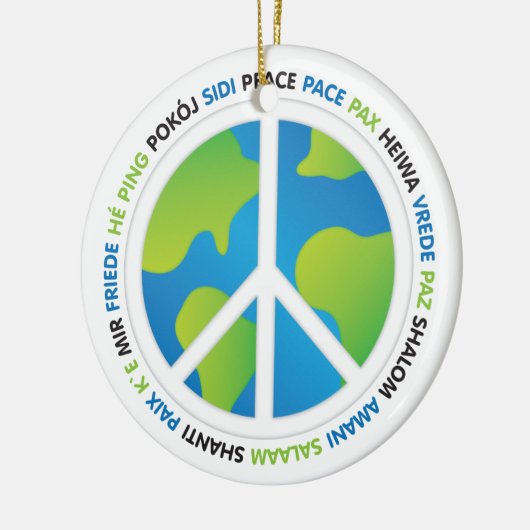 Wereldvrede Keramisch Ornament (Links)