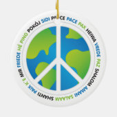 Wereldvrede Keramisch Ornament (Achterkant)