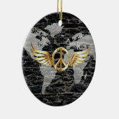 Wereldvrede Keramisch Ornament (Rechts)