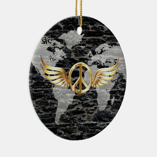 Wereldvrede Keramisch Ornament (Rechts)