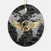 Wereldvrede Keramisch Ornament (Links)