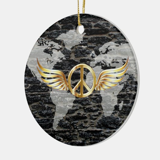 Wereldvrede Keramisch Ornament (Links)